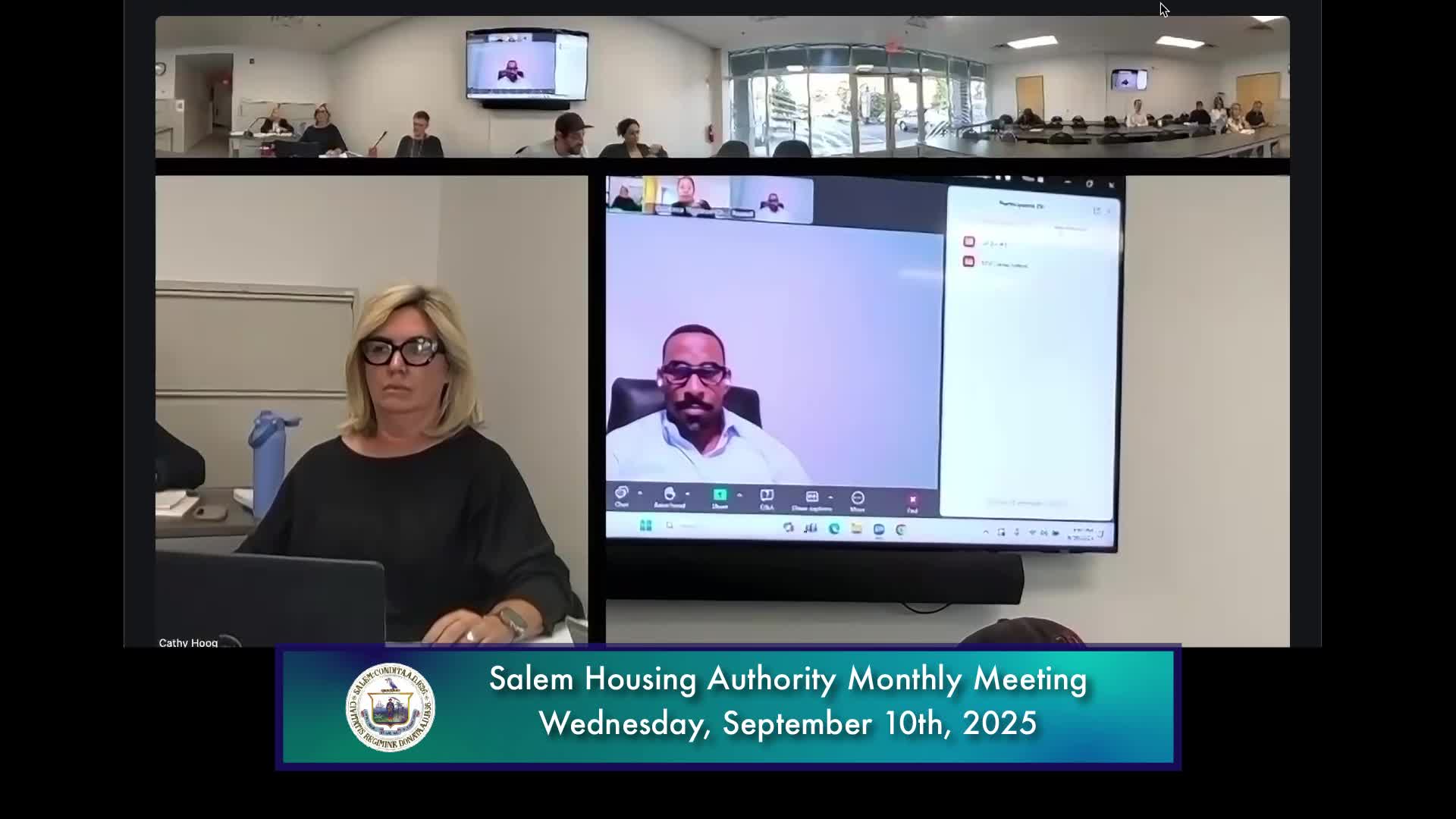 Salem Housing Authority Meeting 9/10/2025