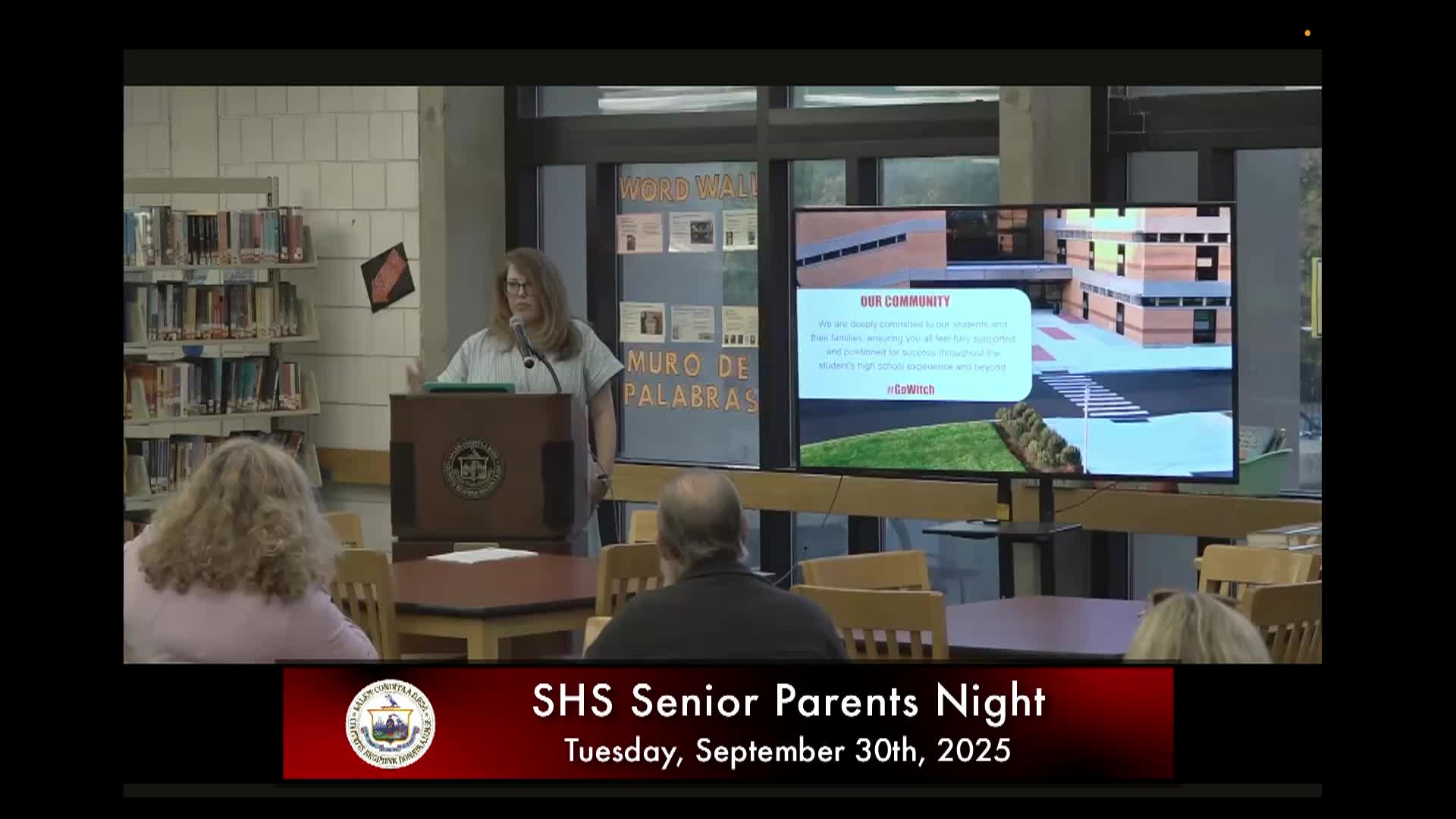 Salem High School Senior Parents Night 9/30/2025