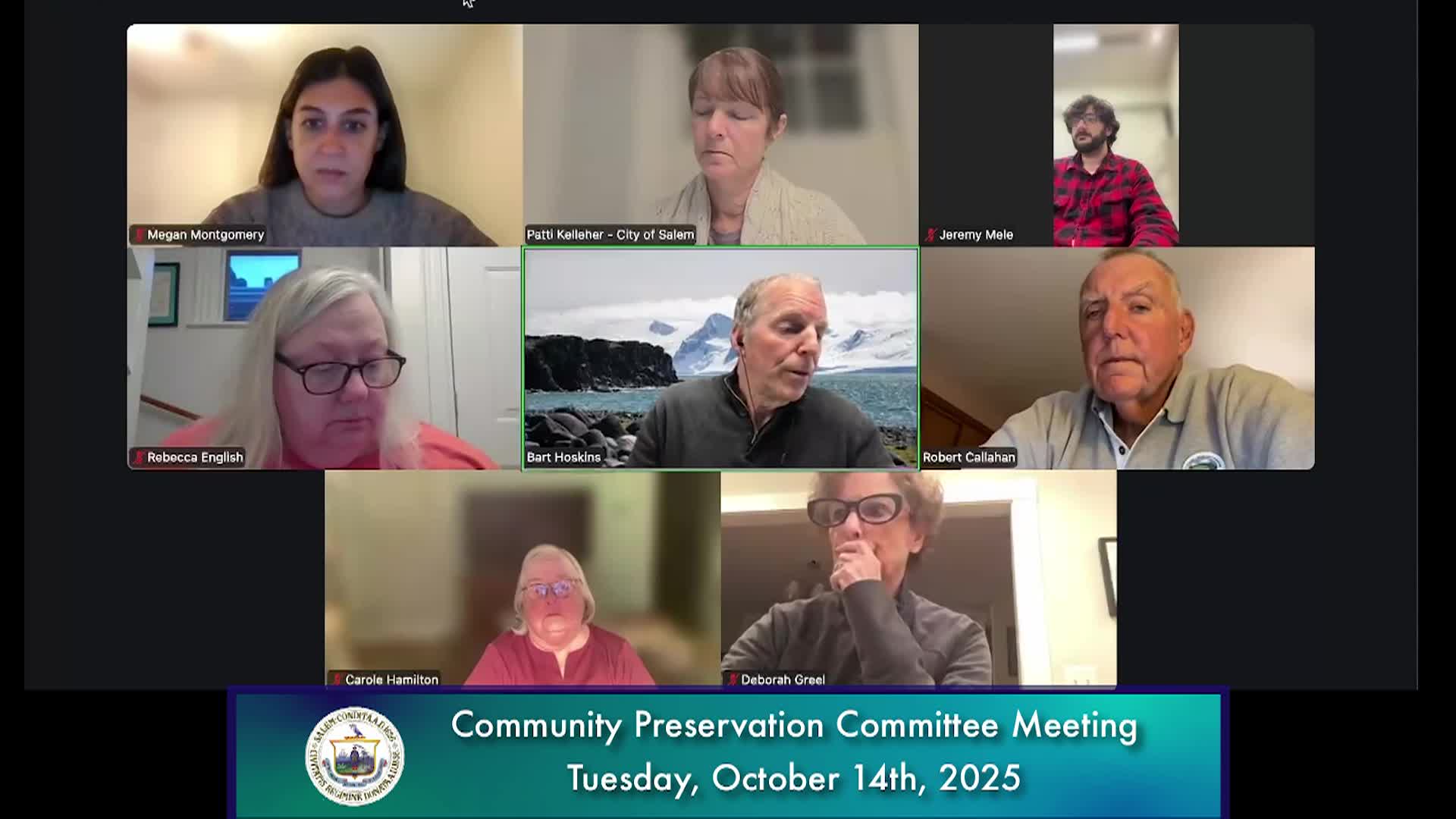 Community Preservation Committee Meeting 10/14/2025