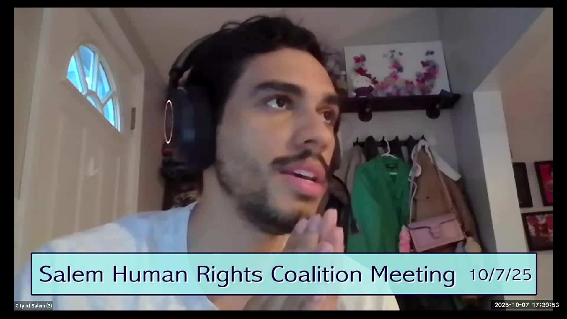 Salem Human Rights Coalition Meeting 10/7/2025