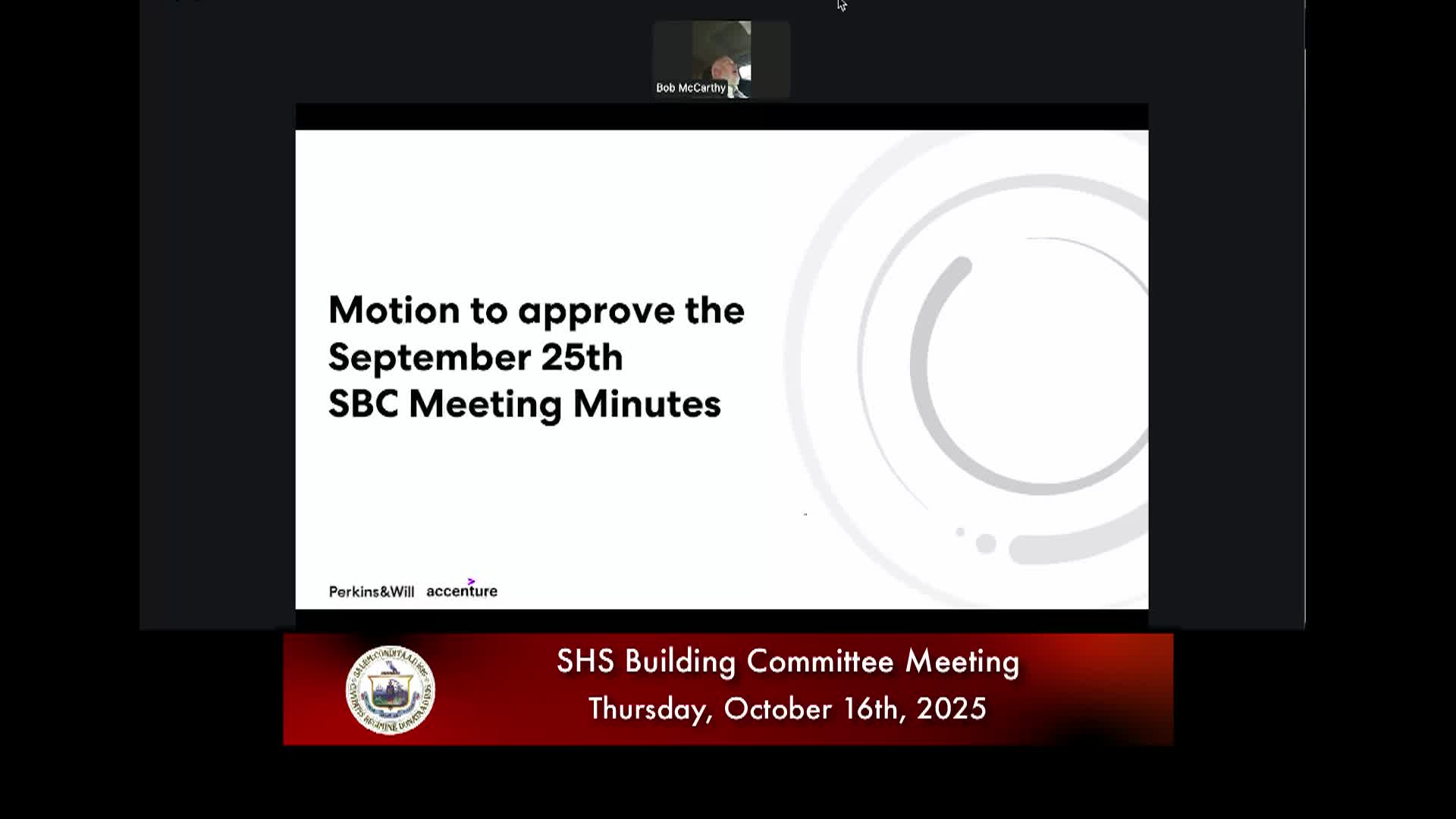 Salem High School Building Committee Meeting 10/16/2025