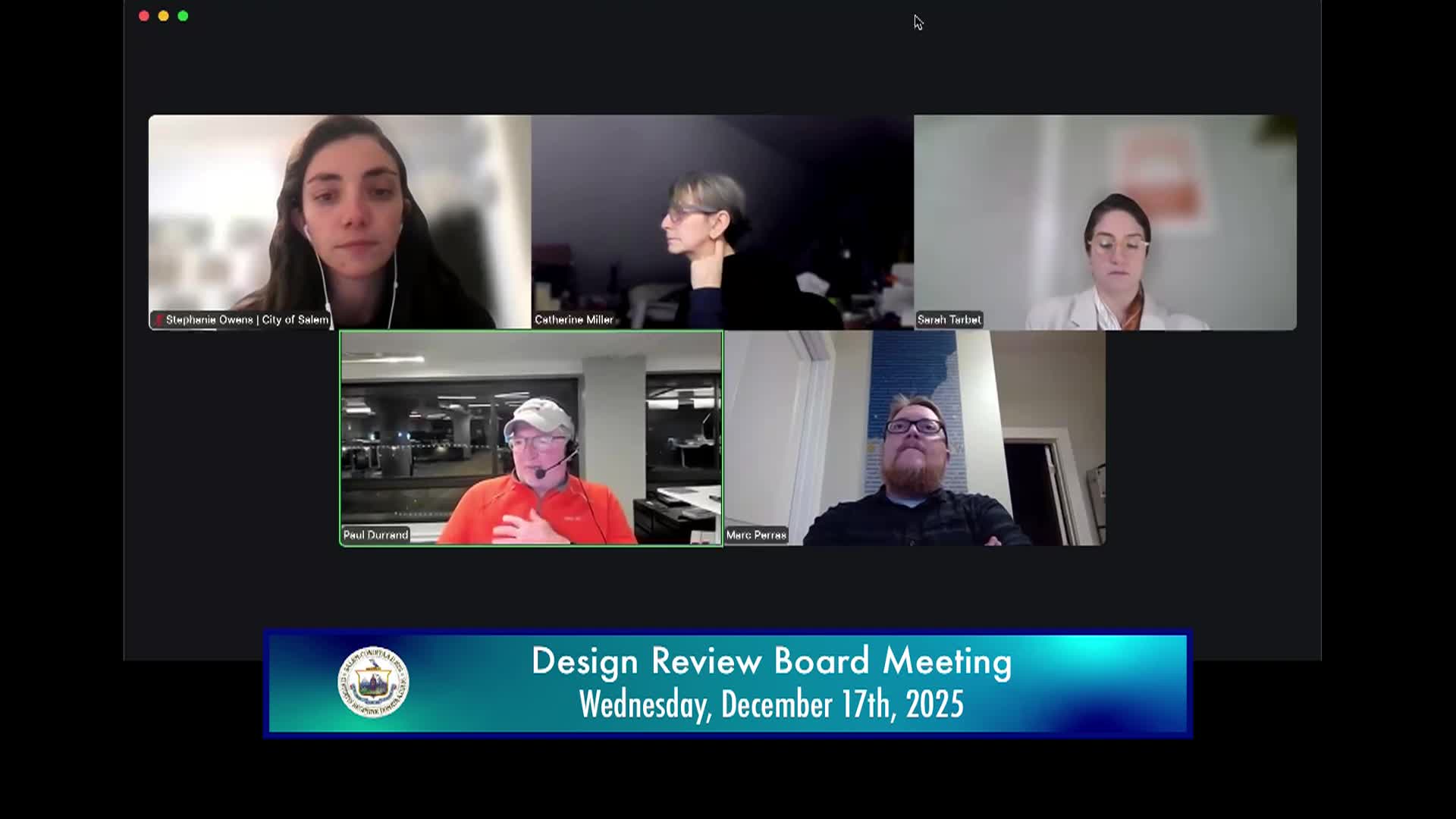Design Review Board Meeting 12/17/2025