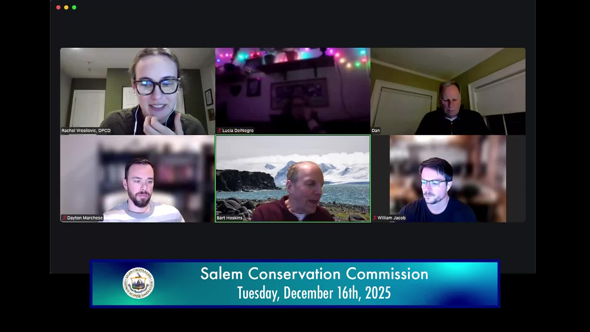 Salem Conservation Commission Meeting 12/16/2025