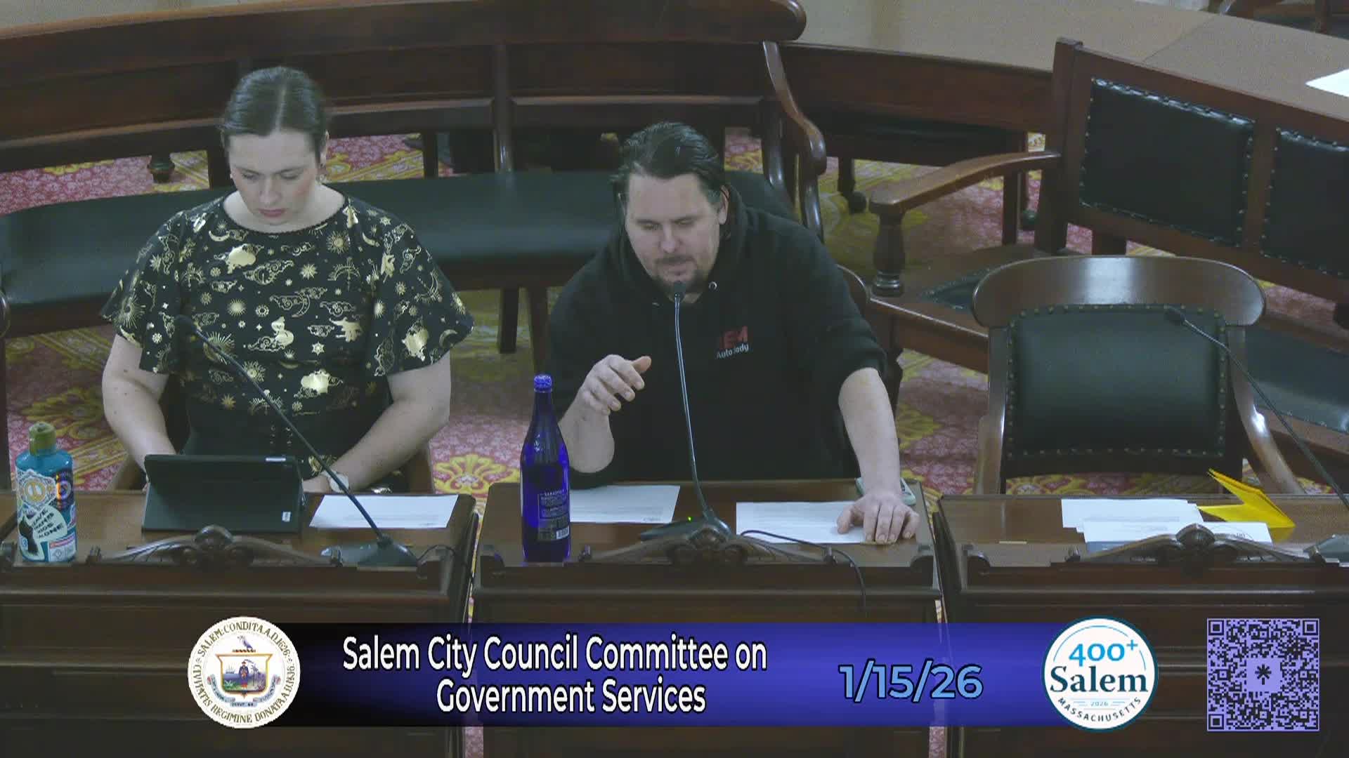 City Council Committee on Government Services Meeting 1/15/26