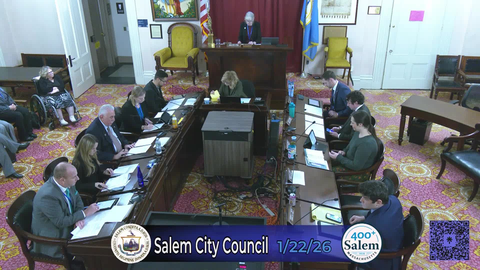 Salem City Council Meeting 1/22/26