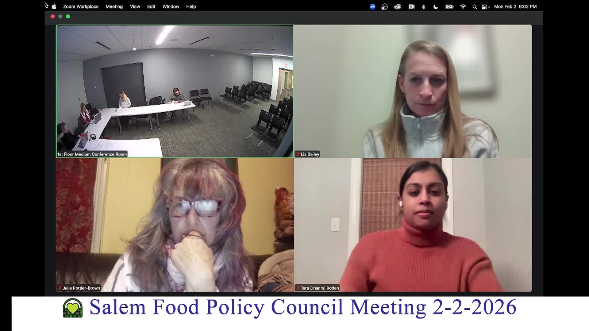 Salem Food Policy Council Meeting 2/2/2026