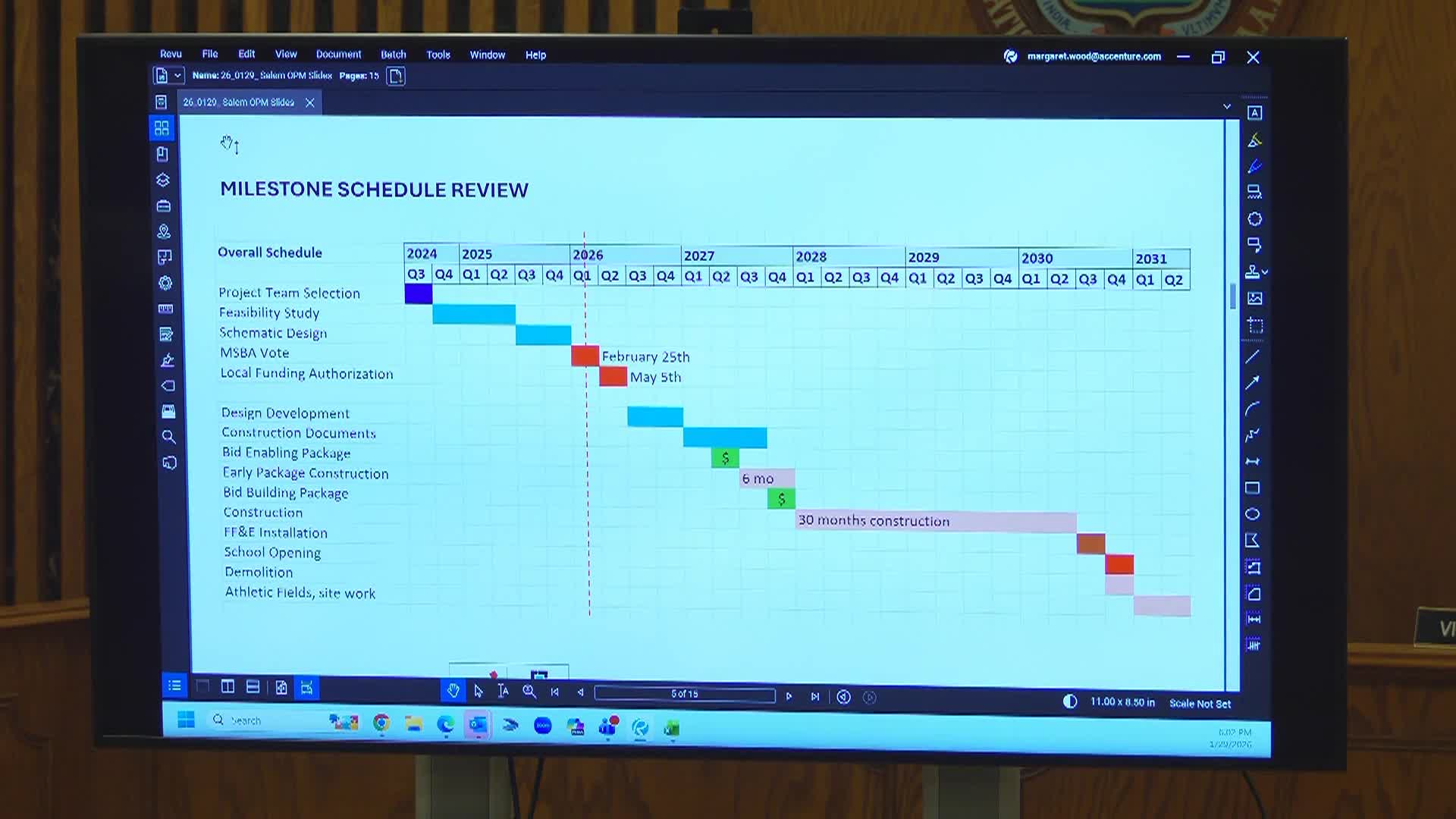 Salem High School Building Committee Meeting 1/29/2026