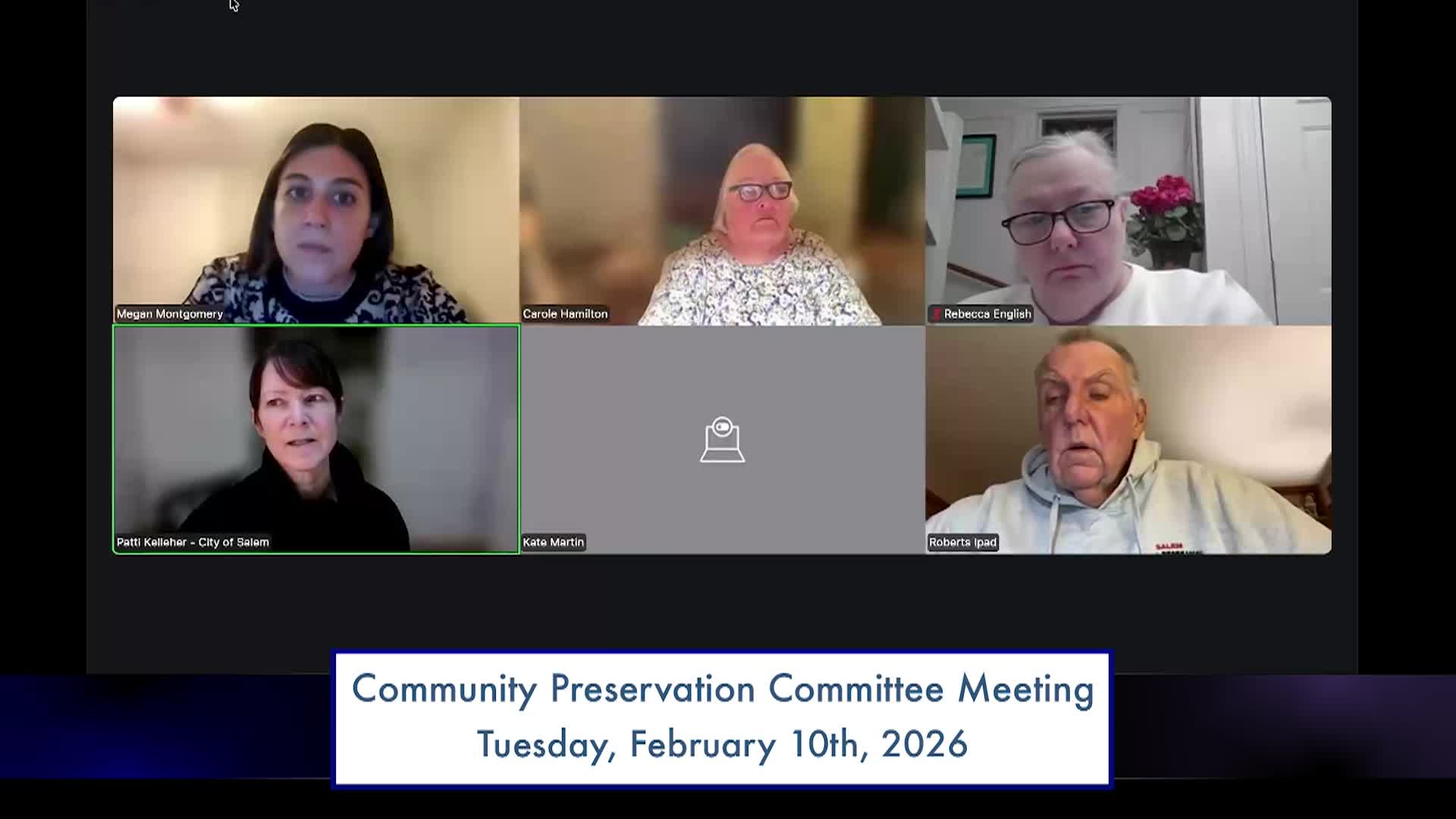 Community Preservation Committee Meeting 2/10/2026