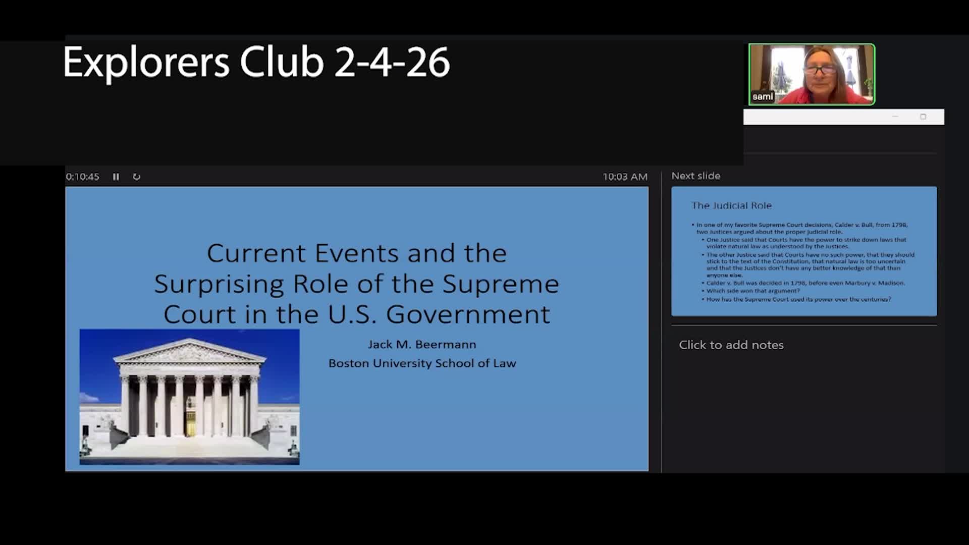 Explorers LLC: Jack Beerman B.U. Law  2/4/26