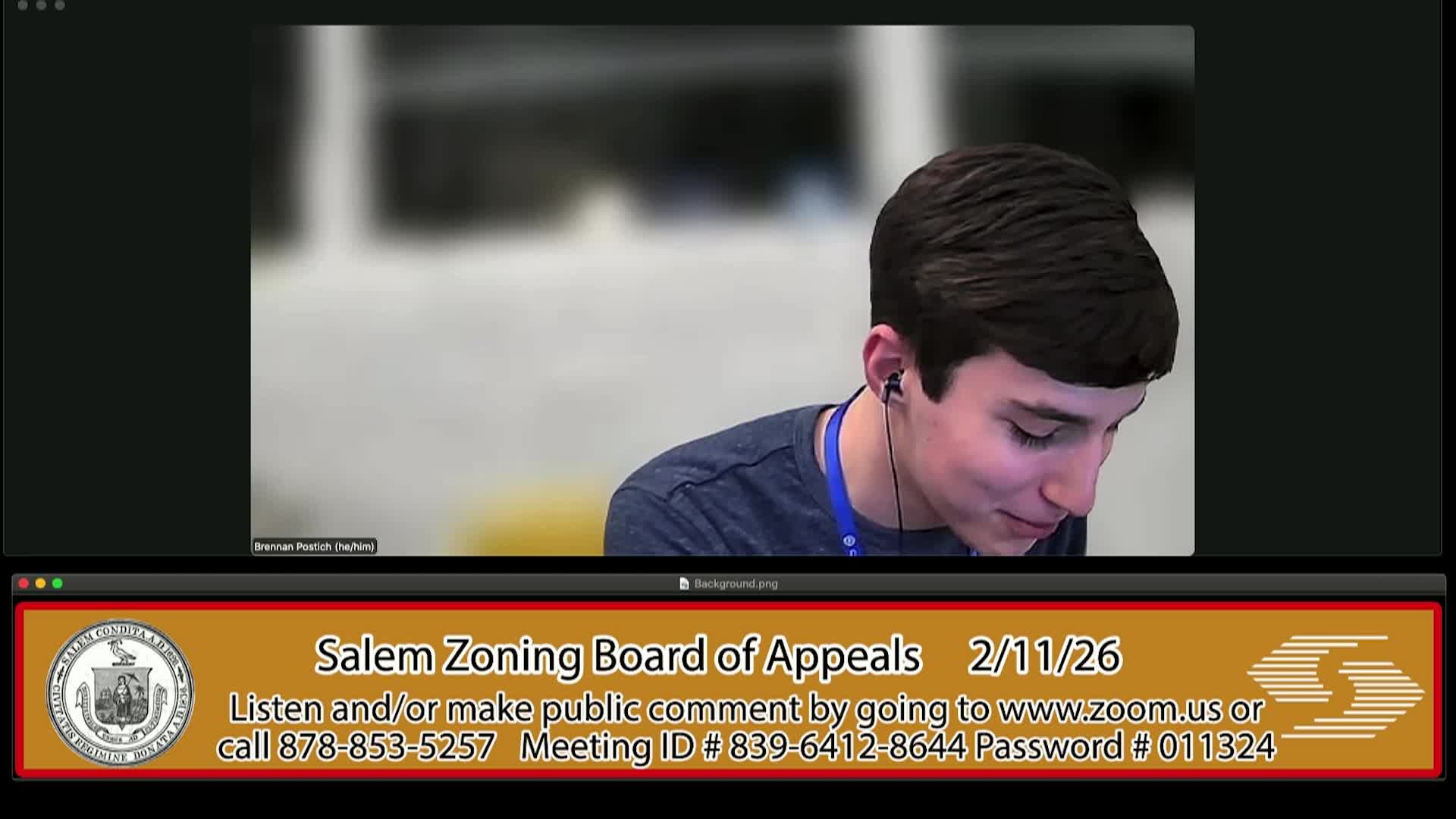 Salem Zoning Board of Appeals Meeting 2/11/26