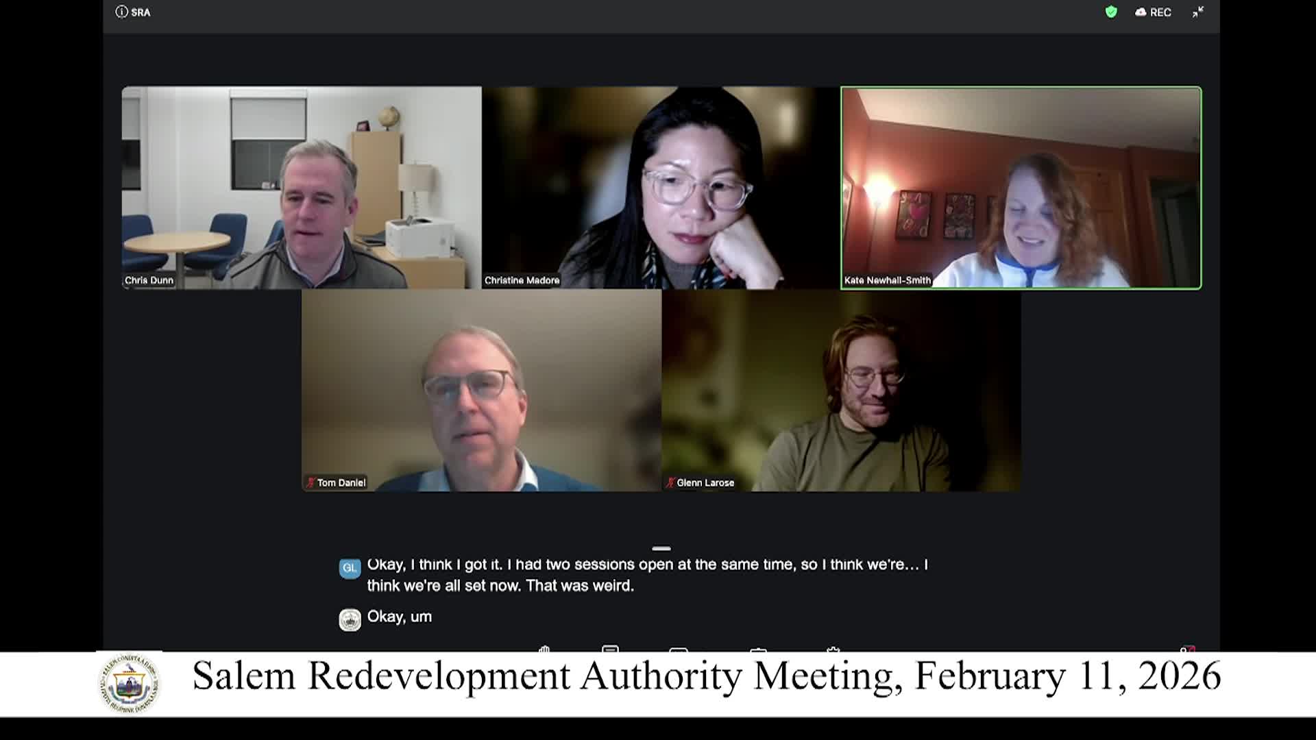 Salem Redevelopment Authority Meeting 2/11/2026