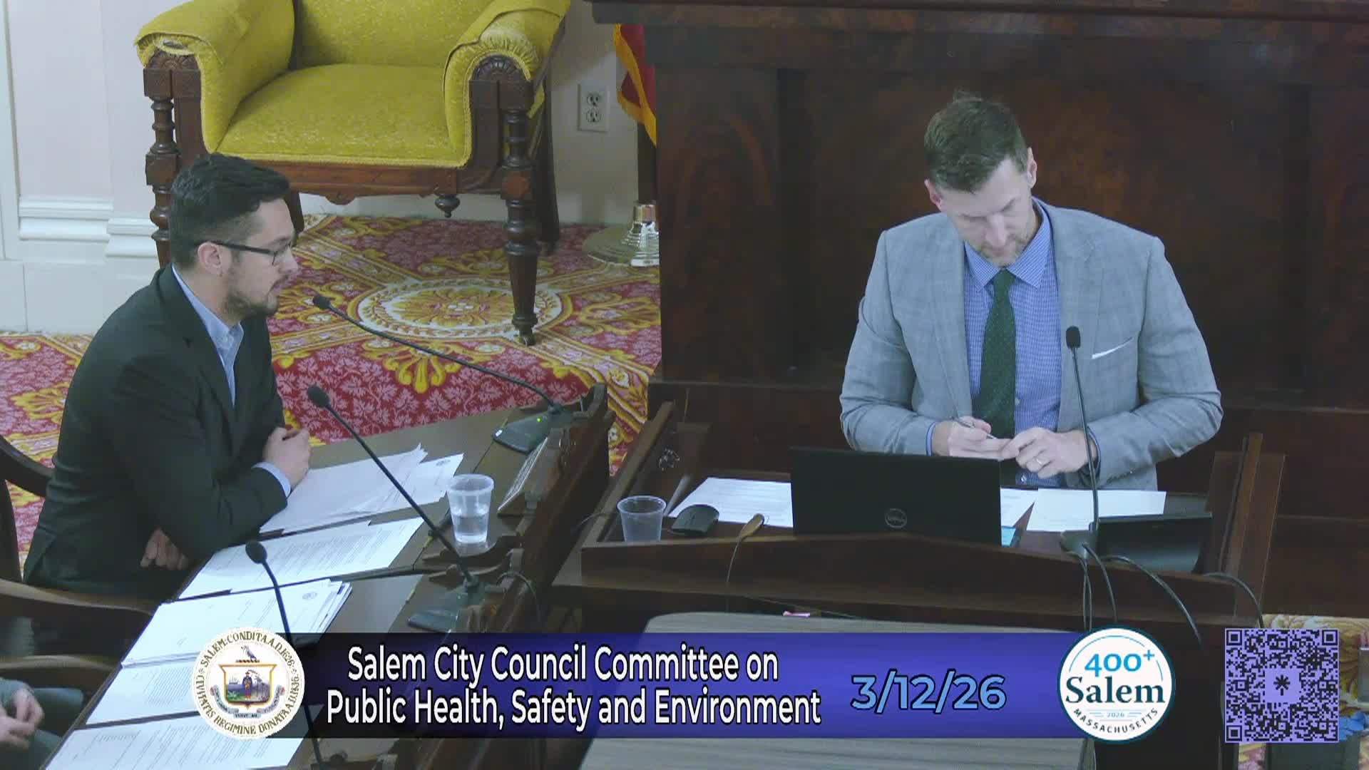 Salem City Council Committee on Public Health Safety and Environment Meeting 3/12/2026