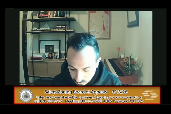 Salem Zoning Board of Appeals Meeting 3/18/2026