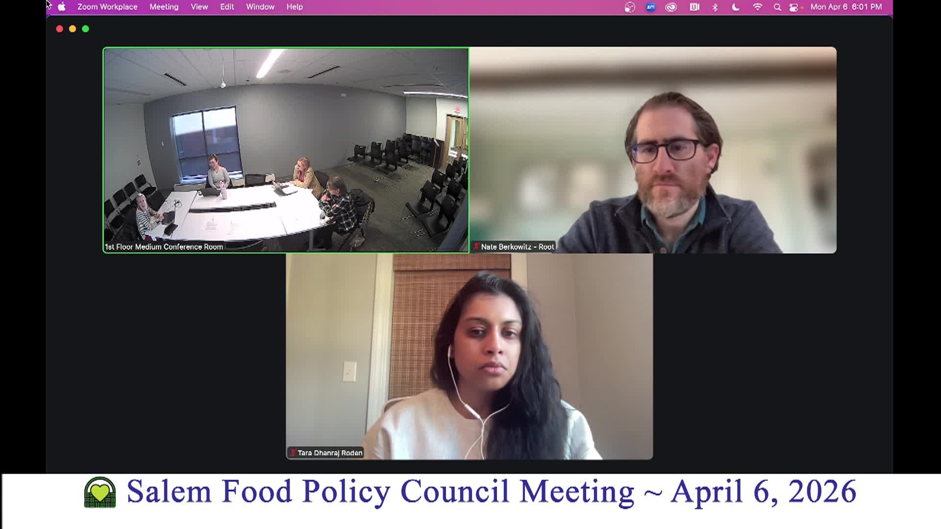 Salem Food Policy Council Meeting 4/6/2026