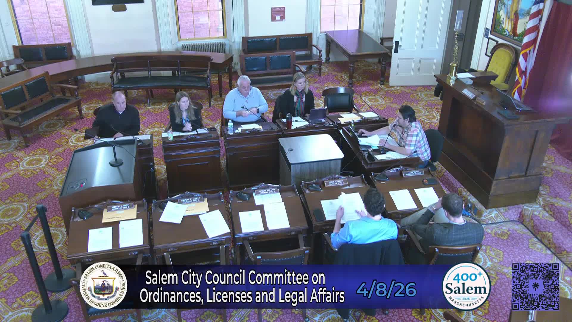 City Council Committee on Ordinances, Licenses and Legal Affairs Meeting 4/8/26