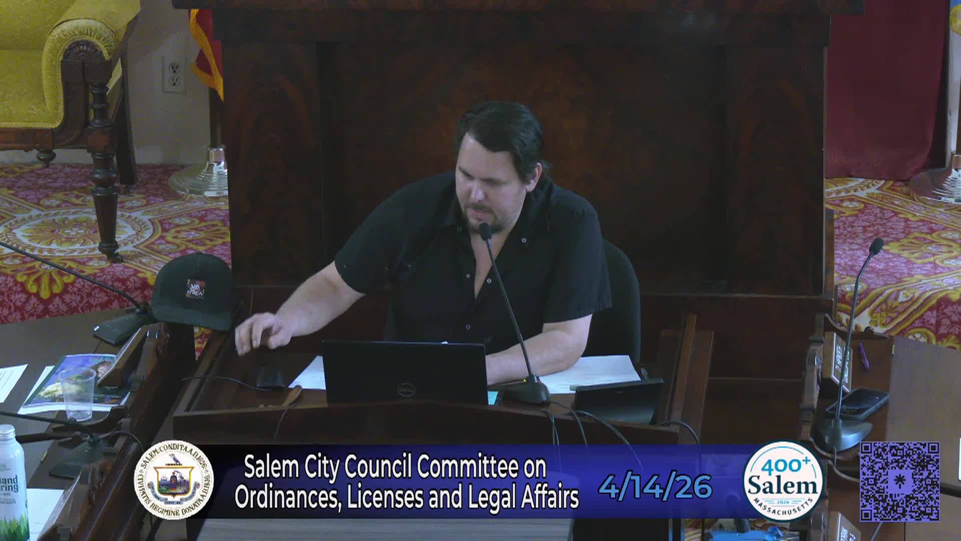 City Council Committee on Ordinances, Licenses and Legal Affairs 4/14/26