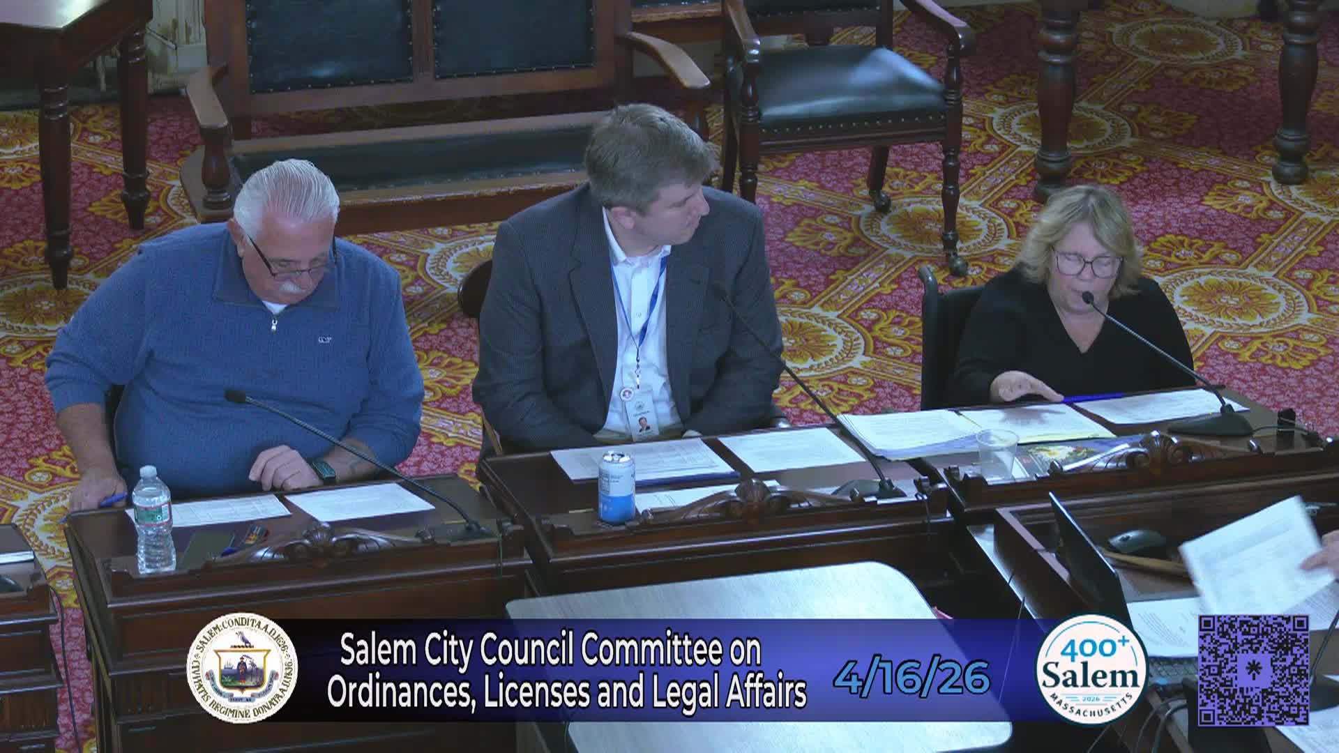 City Council Committee on Ordinances, Licenses and Legal Affairs Meeting 4/16/26