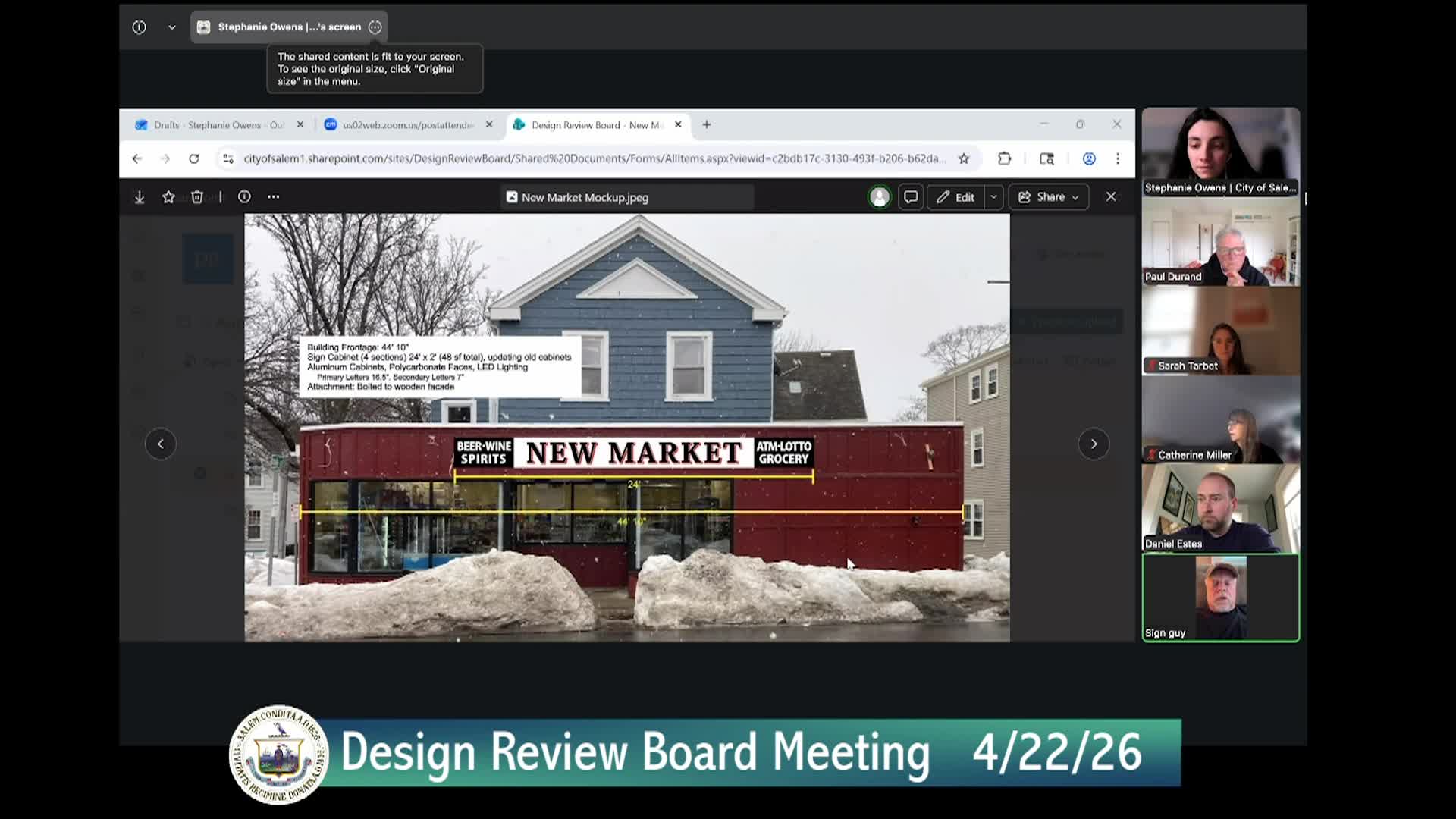 Salem Design Review Board Meeting 4/22/26