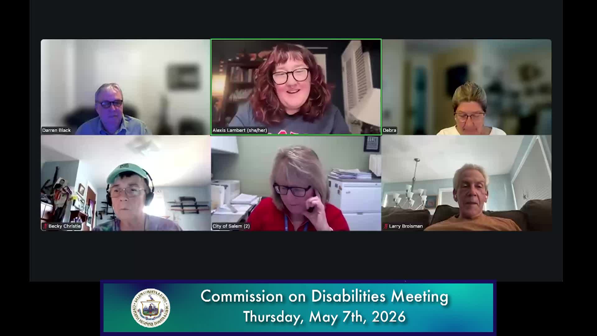 Commission on Disabilities Meeting 5/7/2026