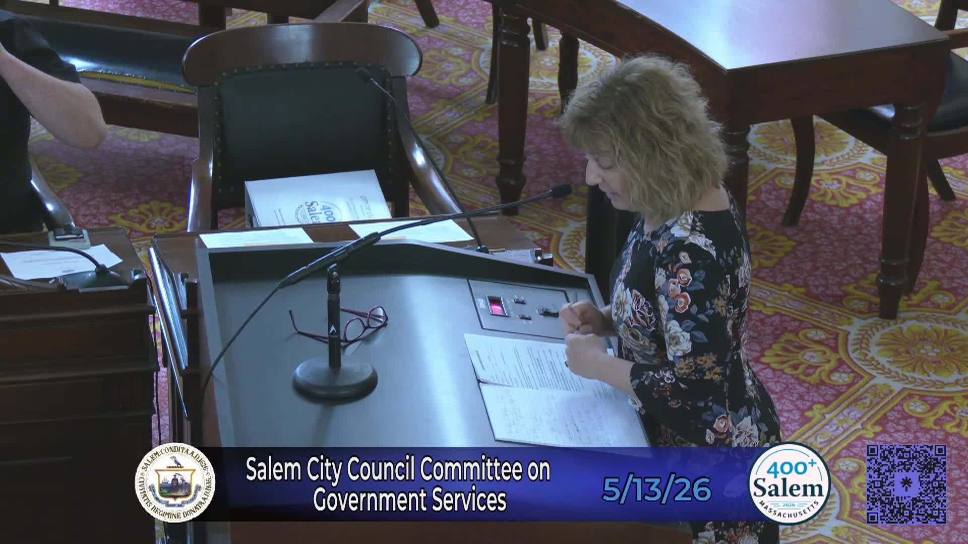 City Council Committee on Government Services 5/13/26