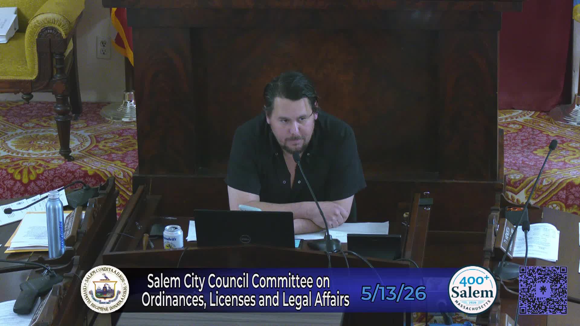 City Council Committee on Ordinances Licenses and Legal Affairs 5/13/26