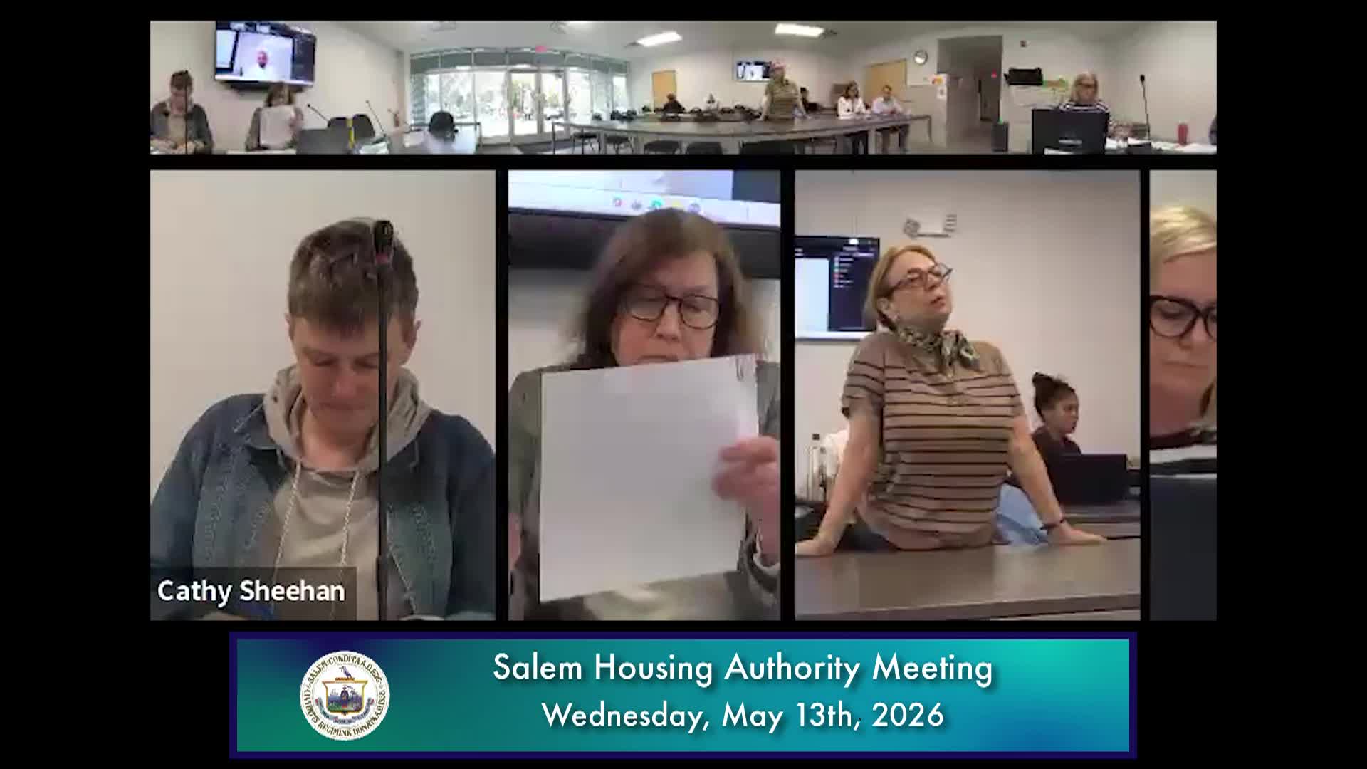 Salem Housing Authority Meeting 5/13/2026