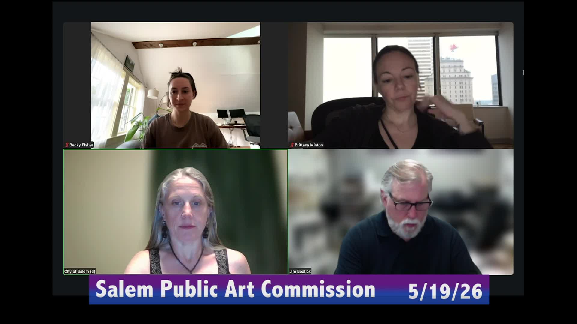 Public Art Commission Meeting 5/19/2026