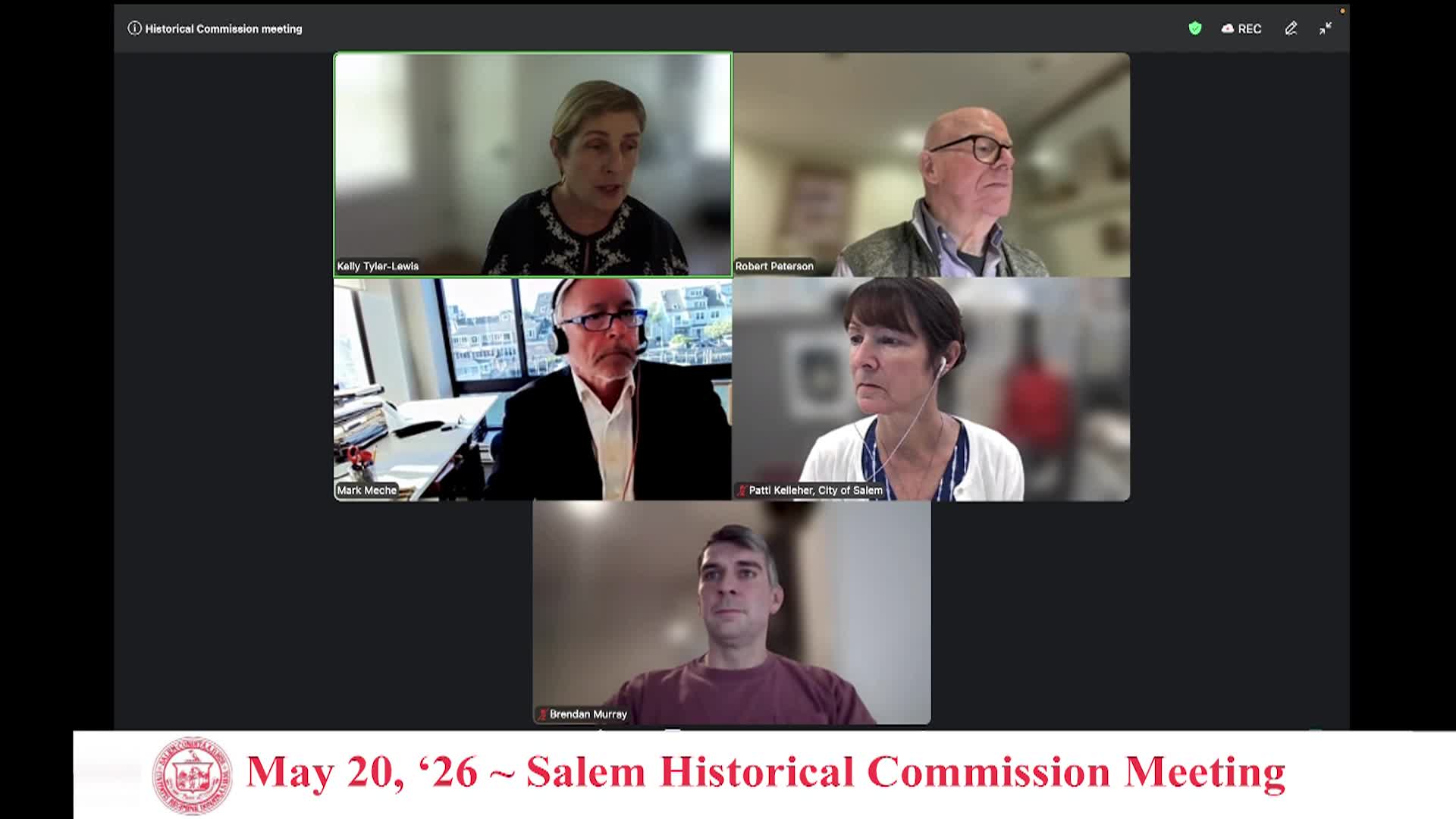 Salem Historical Commission Meeting 5/20/26