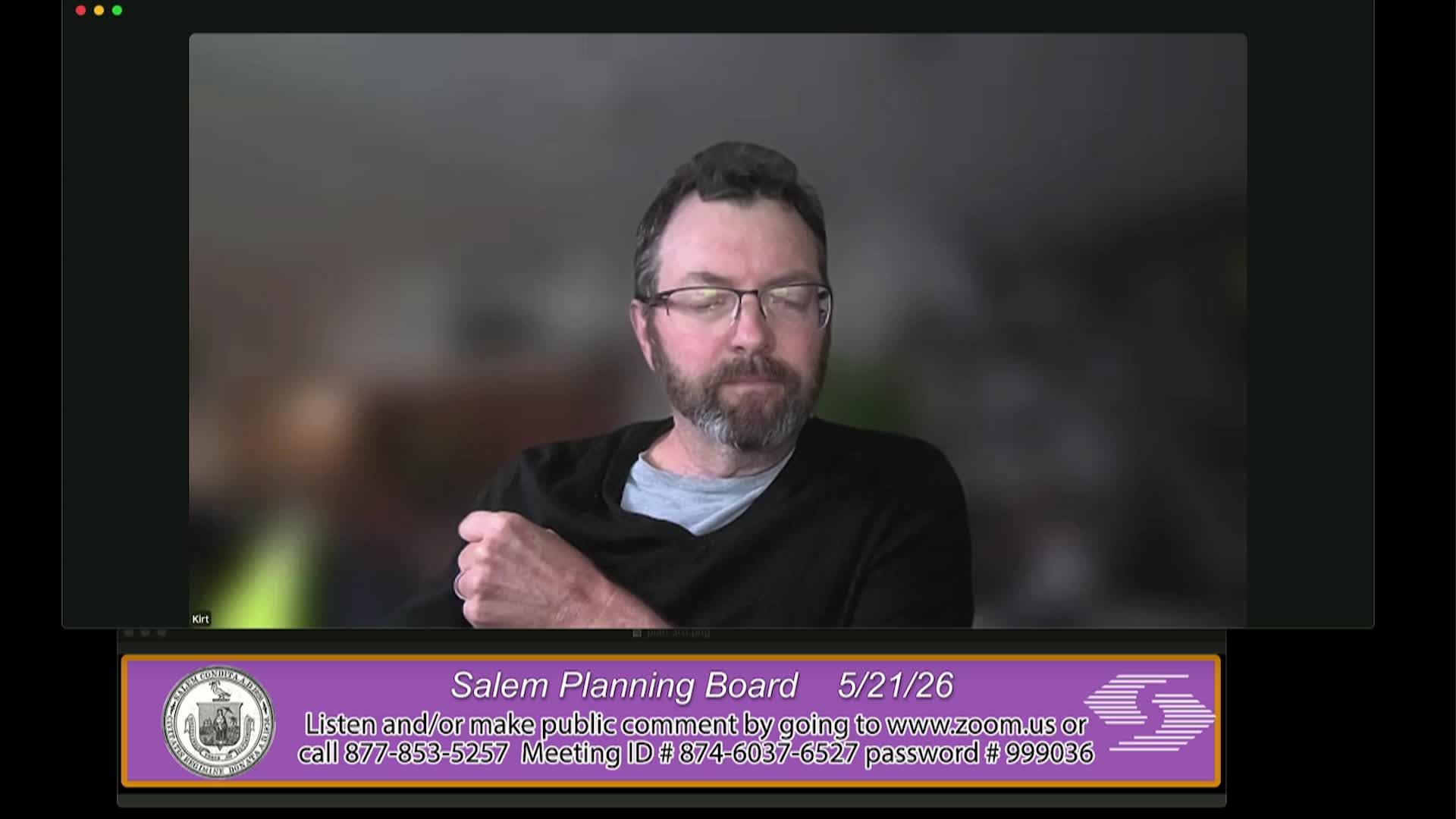 Salem Planning Board Meeting 5/21/26