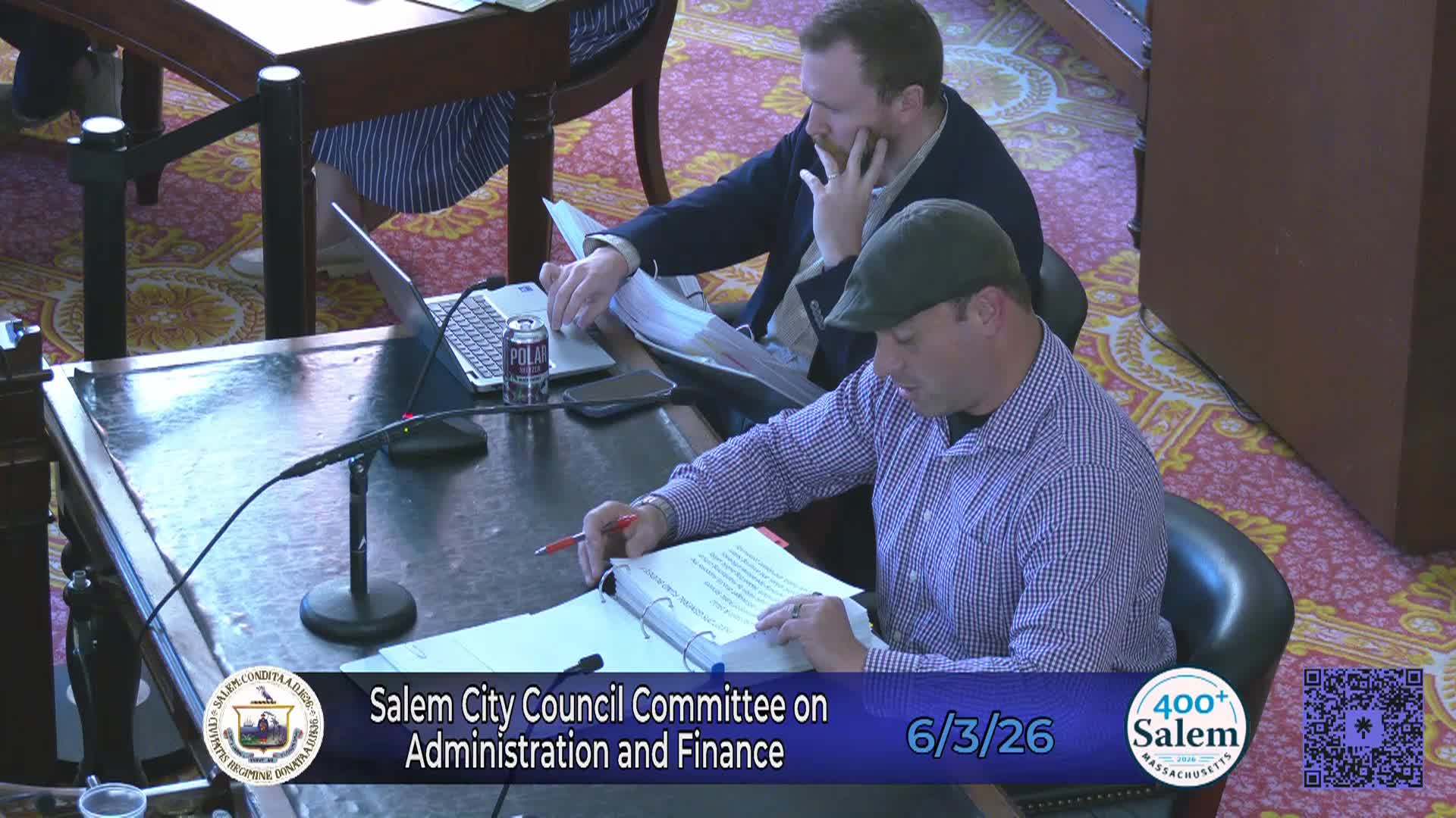 City Council Committee on Administration and Finance Meeting 6/3/26