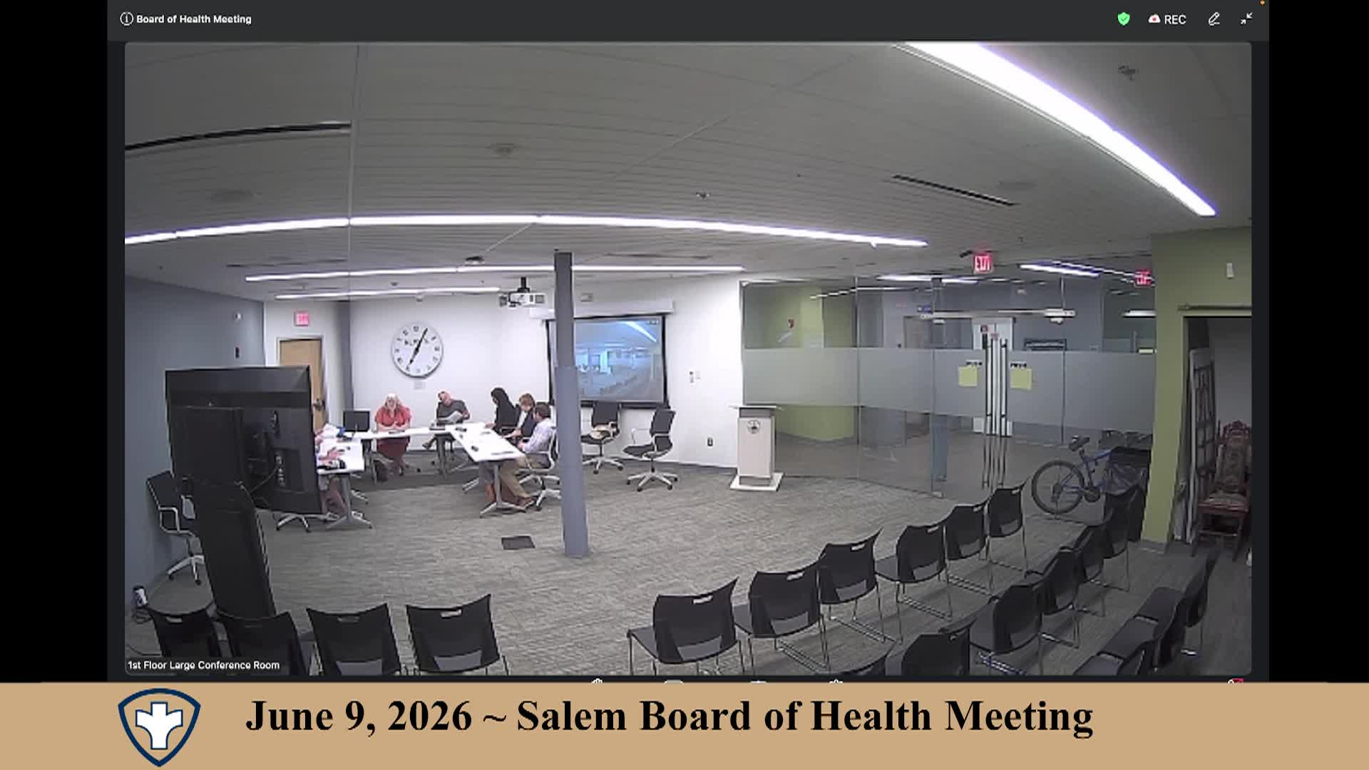 Salem Board of Health Meeting 6/9/2026