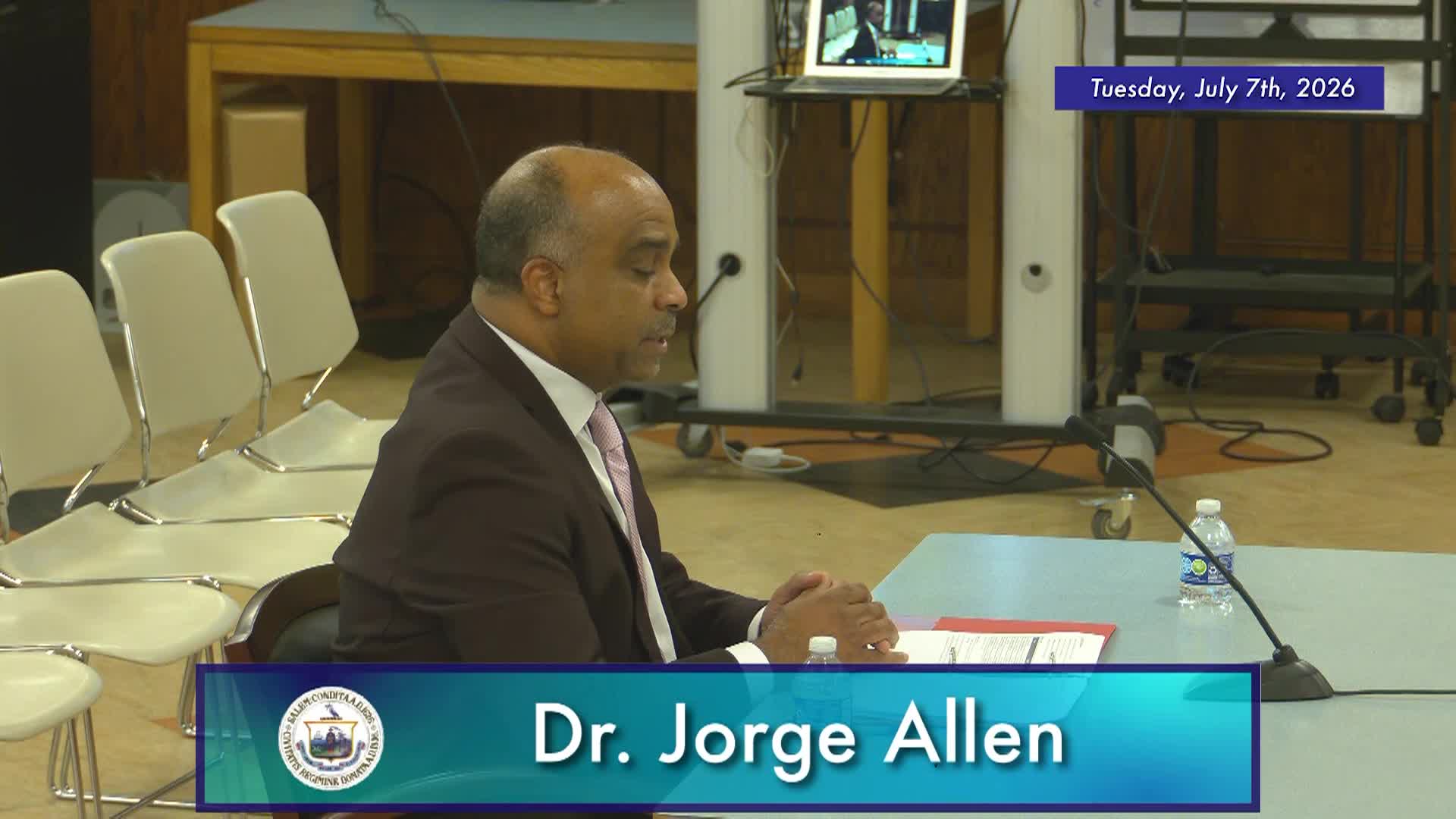 Salem School Committee Superintendent Candidate Forum 7/7/2026