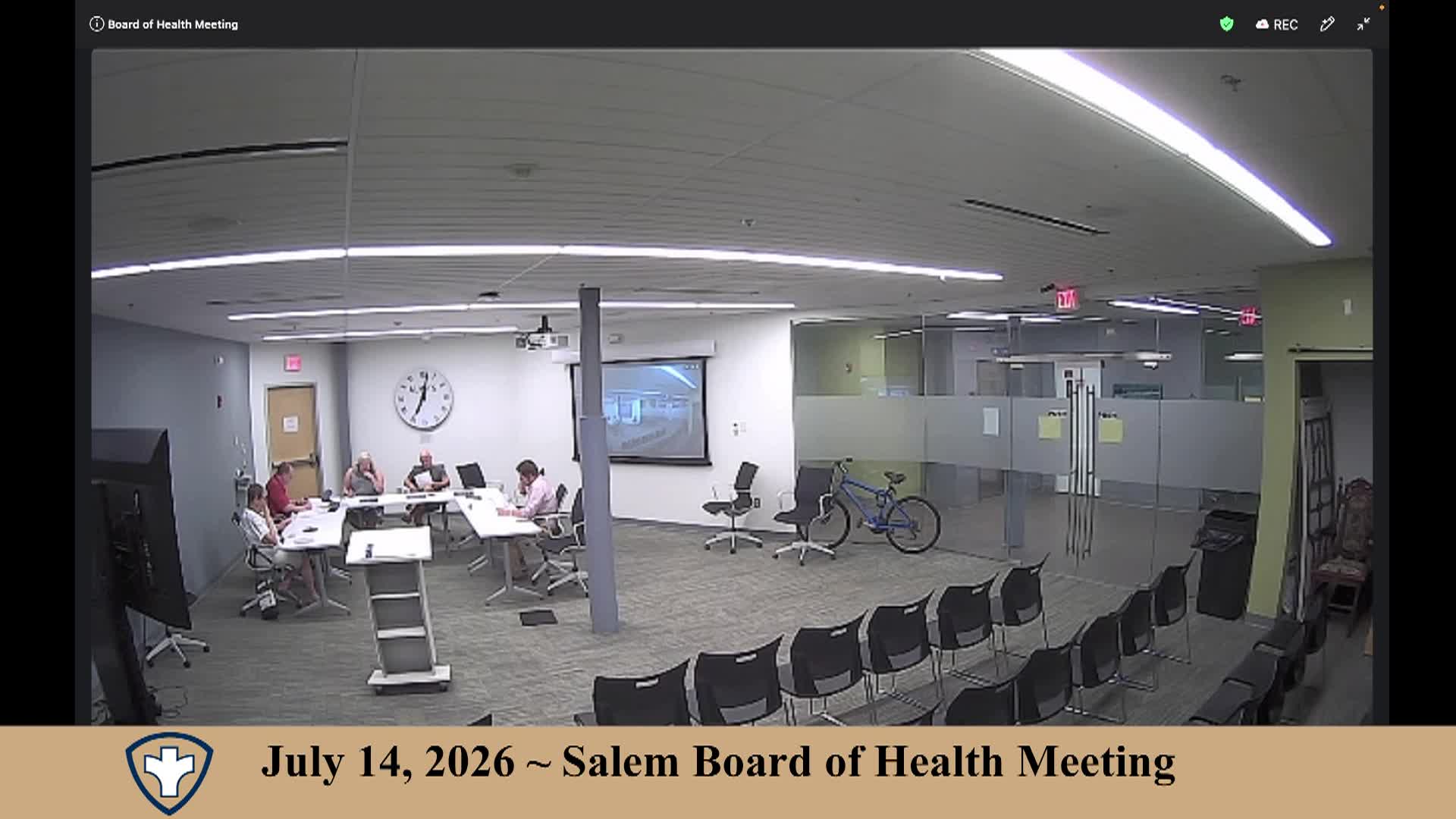 Salem Board of Health Meeting 7/14/2026