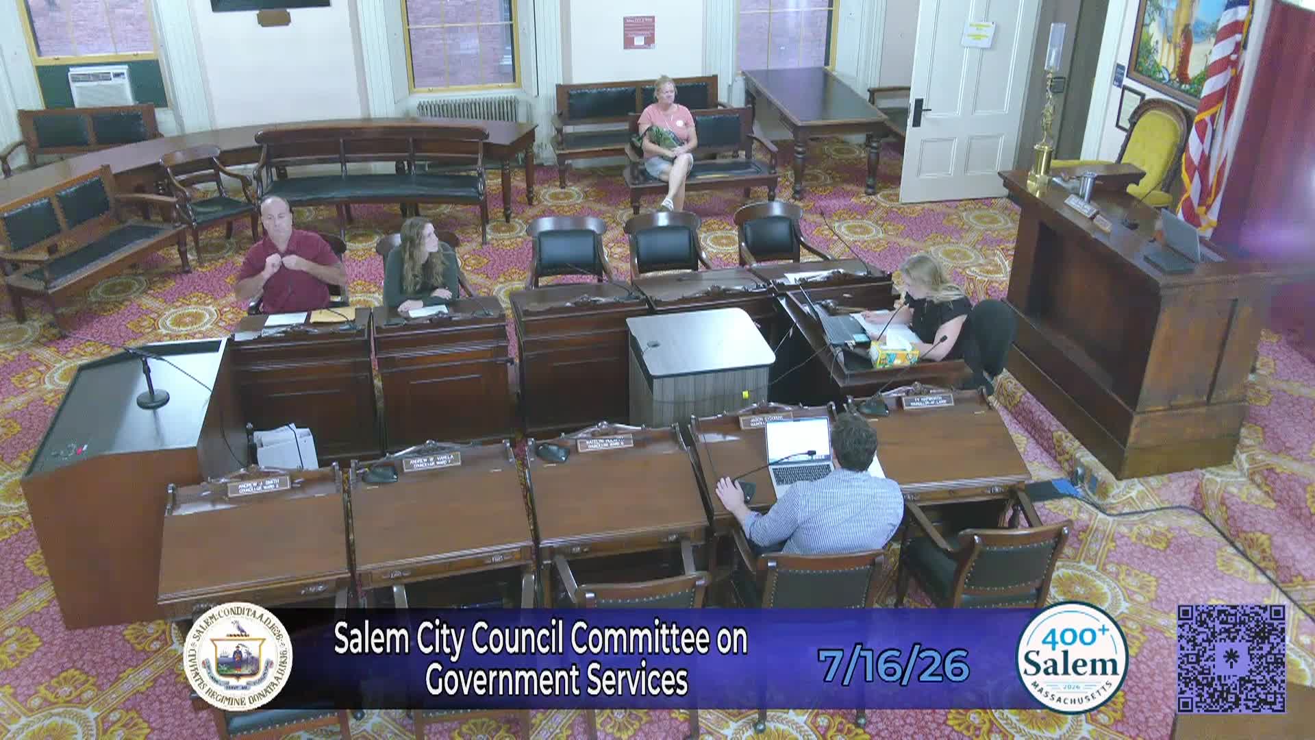 City Council Committee on Government Services Meeting 7/16/26