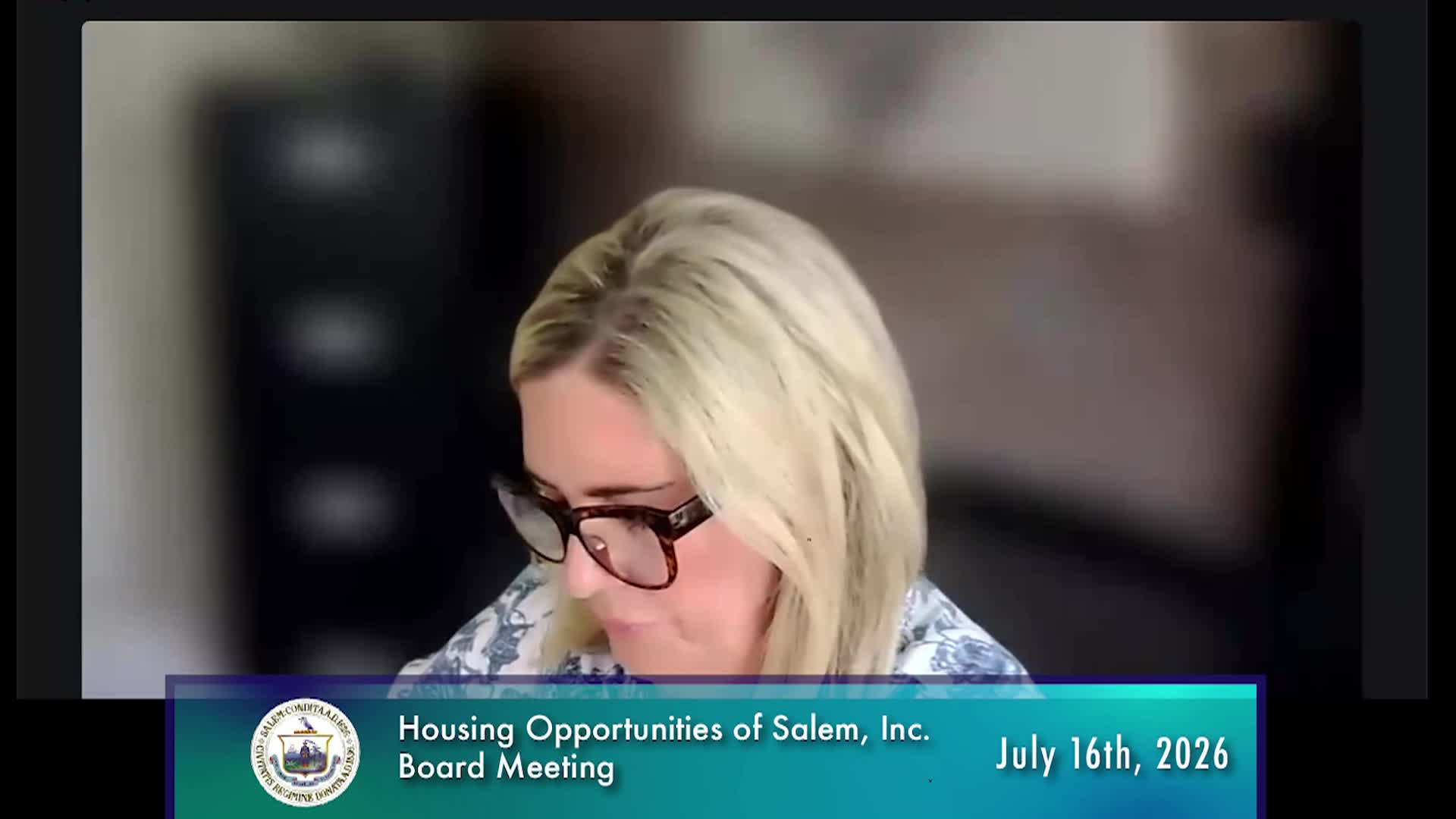 Housing Opportunities of Salem Board Meeting 7/16/2026
