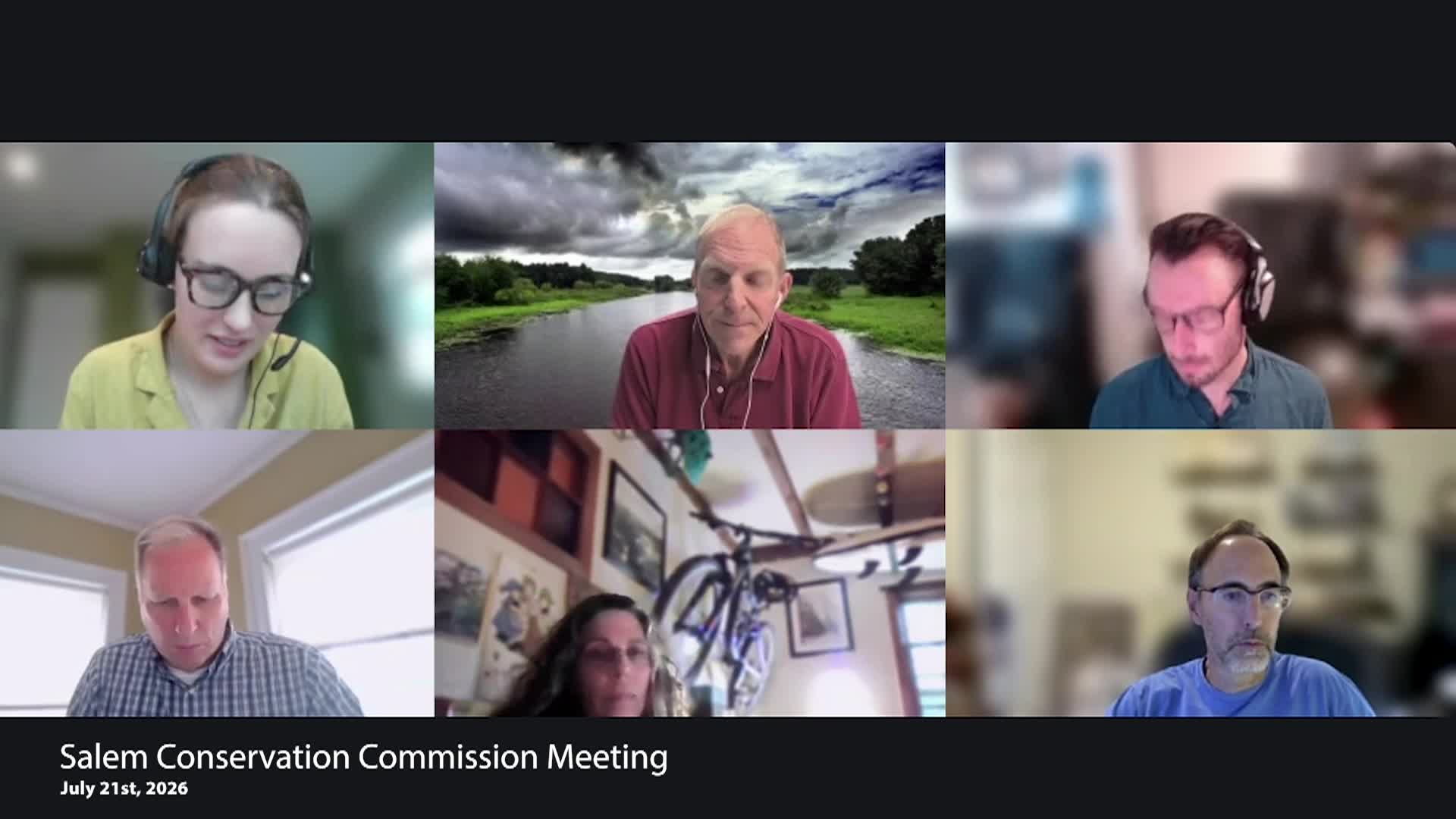 Salem Conservation Commission Meeting 7/21/26