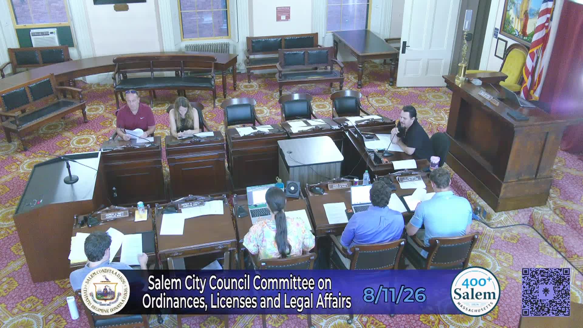 City Council Committee on Ordinances Licenses and Legal Affairs 8/11/26