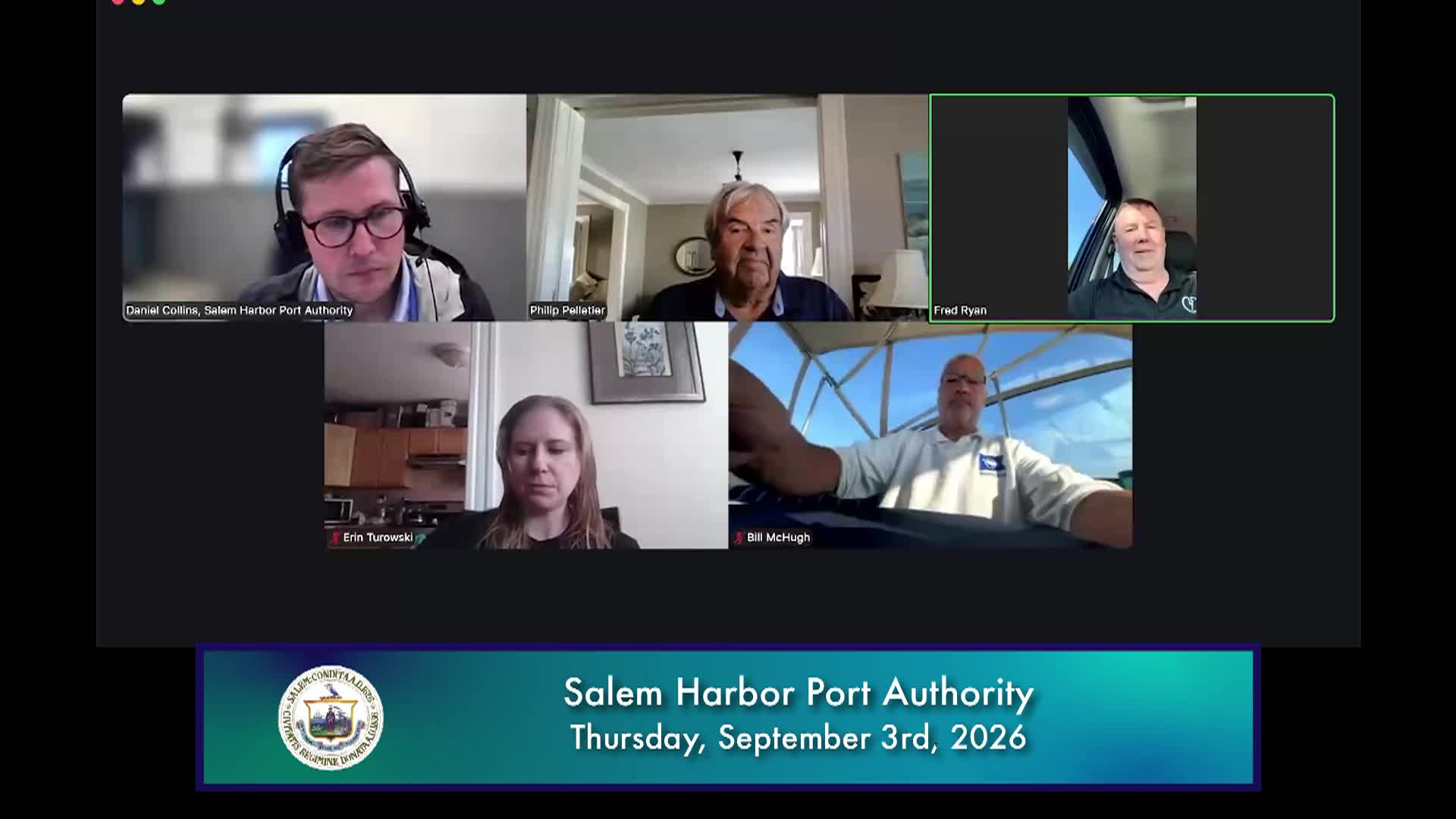 Salem Harbor Port Authority Meeting 9/3/2026