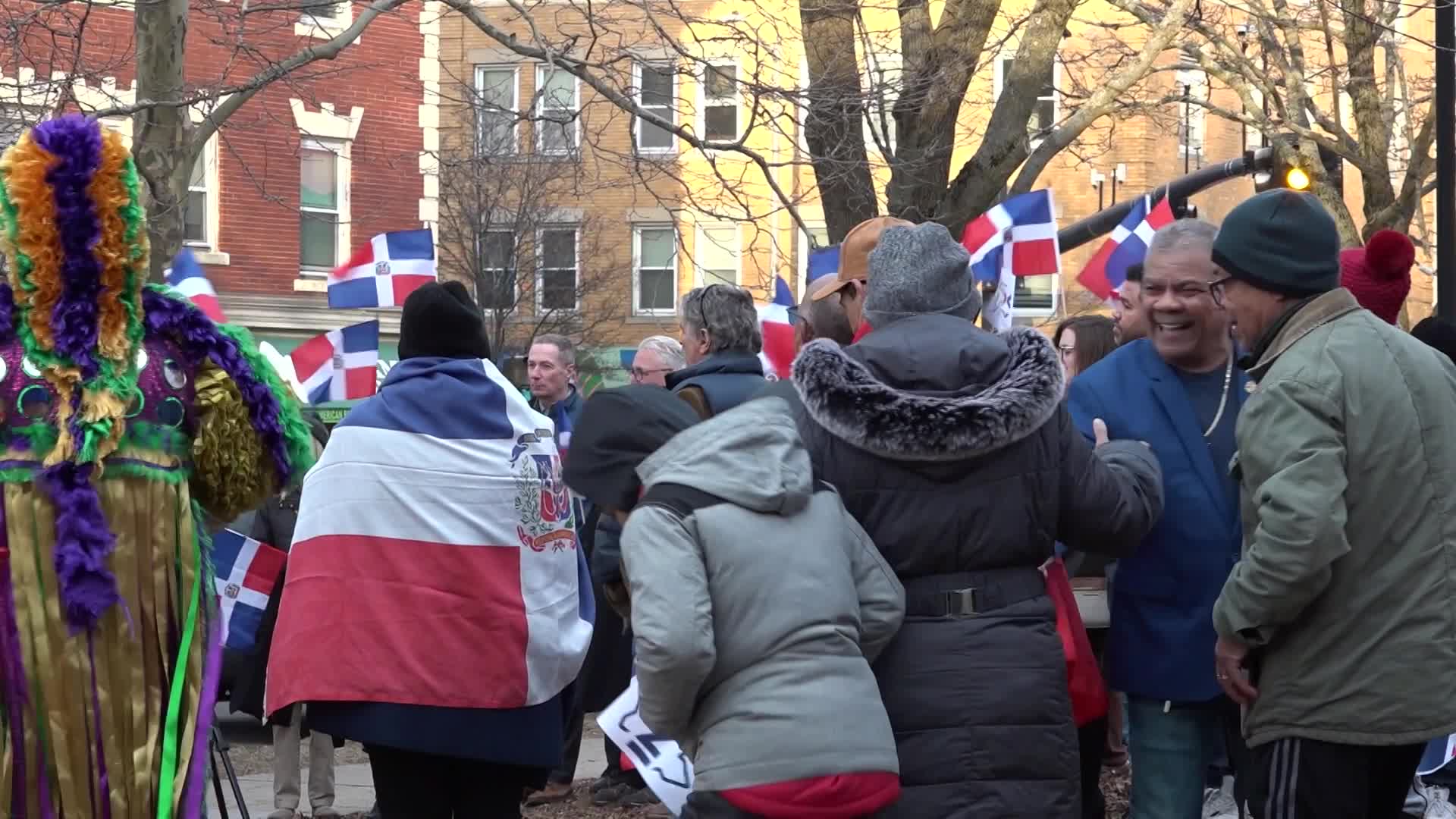 Dominican Independence Day Flag Raising in Salem 2/22/24
