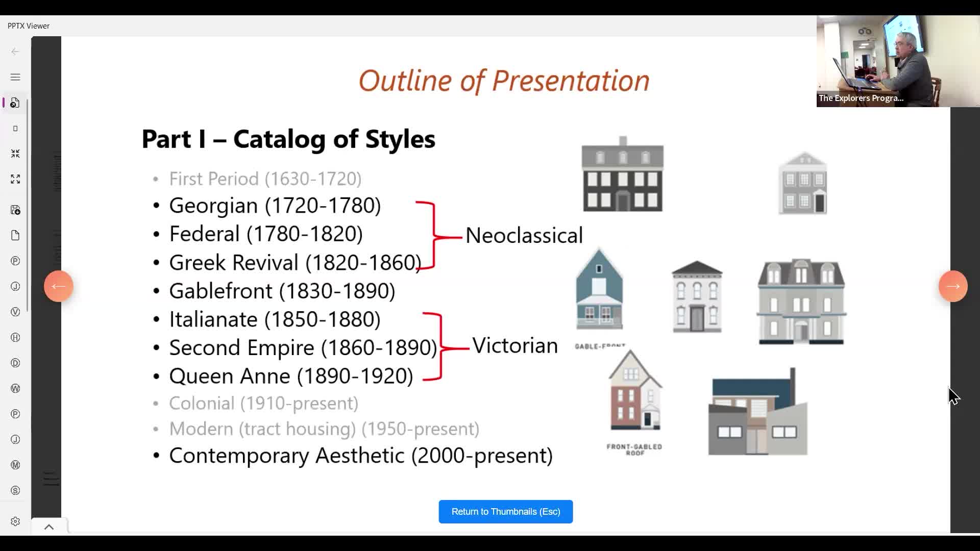 Explorers LLI: Dr. Michael Cusick: A History of Architectural Styles in Salem 2/12/25