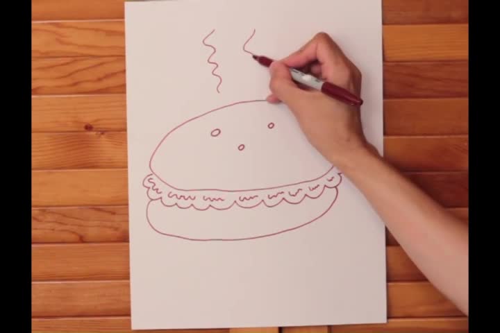 Drawing With Fred: Hamburger Heaven